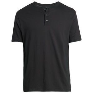 Black Button Up T-Shirt